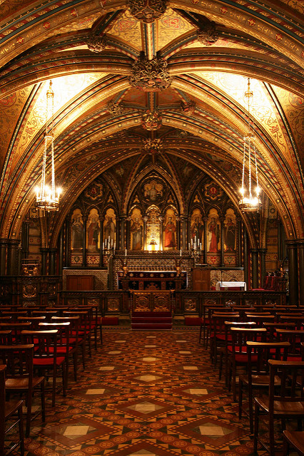 Chapel of St Mary's undercroft, (parliamentary copyright images are reproduced with the permission of Parliament)