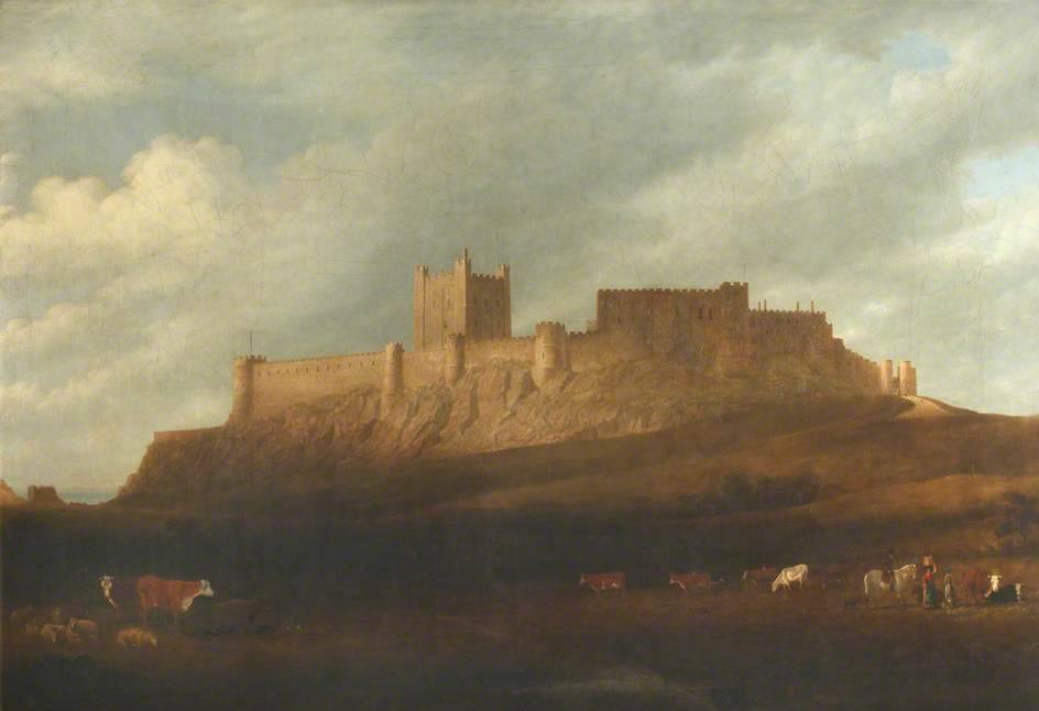 de Wint, Peter, 1784-1849; Bamburgh Castle